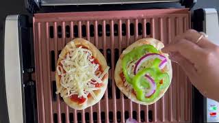 Mini Naan Pizza  Hamilton Beach Indoor Grill [upl. by Aidyl110]