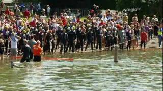 15 Erbacher Triathlon  1000 Sportler beim Schwimmen Radfahren und Laufen Regio TV Schwaben [upl. by Trisa]