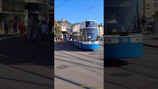 VBZ Flexity Tram fährt beim Central Zürich ab [upl. by Arnon663]