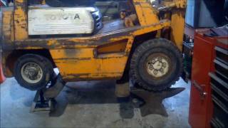 Toyota Forklift Dirty RebuildUnder Water twice on Fire once [upl. by Maon449]