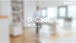 Duravit presents DCode  by Sieger Design [upl. by Grosz932]