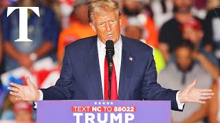 LIVE Donald Trump hosts major MAGA rally in North Carolina [upl. by Akcinahs]