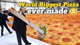 World Biggest Pizza ever made😳  Usama786 [upl. by Thornton]