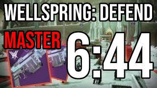 Master Wellspring Defend in 644  Destiny 2 Witch Queen [upl. by Smoht]