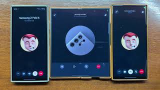 Samsung S24 Ultra vs S23 Ultra WhatsApp amp Telegram Outgoing Call to Samsung Z Fold 6 Incoming Call [upl. by Hindorff]