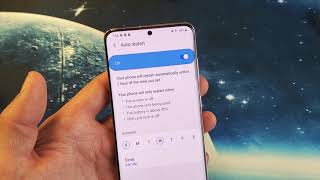 Galaxy S20S20  How to Turn Auto Restart Schedule On amp Off [upl. by Olenolin]