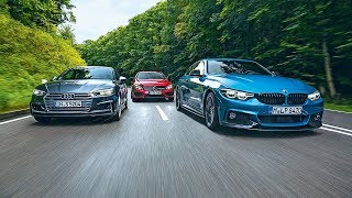 2017 Audi S5 vs 2017 BMW 440i vs 2017 Mercedes AMG C43 Coupe [upl. by Eimirej]