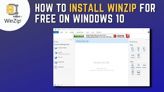 How to Install WinZip for Free on Windows 10 [upl. by Aihsoem]