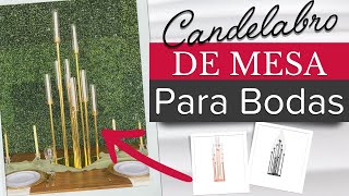 Candelabro De Mesa Para Bodas l Elegante Centro de Mesa [upl. by Anier]