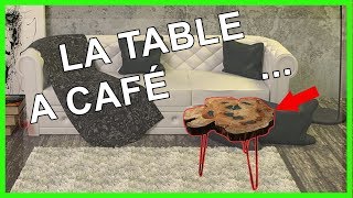 ☕️ FABRIQUER UNE TABLE BASSE DESIGN  RESINE EPOXY SUR BOIS [upl. by Harrat971]