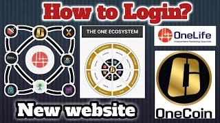 How to login Onelife Onecoin New website  Onelife new website  onecoin new website [upl. by Anawaj]