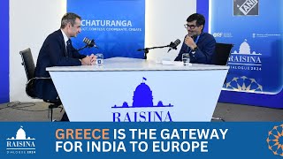 Kyriakos Mitsotakis on GreeceIndia Partnership Modi amp Europe  Raisina Dialogue 2024  Samir Saran [upl. by Cirala]