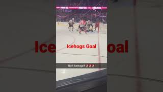 Icehogs Goal at Chicago Wolves 111922 [upl. by Haslam]