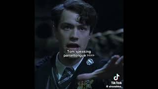 Tom speaking parseltongue tomriddle keşfet fyp [upl. by Ihcekn]