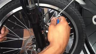 Ancheer Electric Bicycle front fender amp light installation feat Eddie of Velofix [upl. by Darrej]