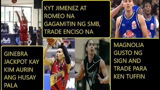 ROMEO AT JIMENEZ GAGAMITIN NG SMB ENCISO NASA TRADING BLOCK NA  GINEBRA JACKPOT KAY KIM AURIN [upl. by Orton654]