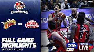 San Miguel vs Brgy Ginebra highlights  PBA Season 48 Commissioner’s Cup  Dec 16 2023 [upl. by Naasah]