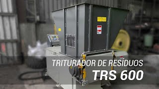 Triturador de resíduos TRS  Triturando rejeitos da indústria de móveis [upl. by Waddington]