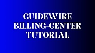 Guidewire Billing Center Training  Plans amp Entities in Billing Center Tutorial  Guidewire Training [upl. by Greggs]