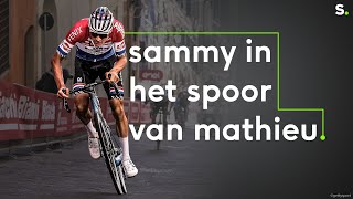 In het spoor van Mathieu van der Poel tijdens Strade Bianche quotDeze koers staat naast de monumentenquot [upl. by Llenol]