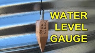 Water Level Sight Gauge  How to make a water level indicator for a culvert cistern or tank [upl. by Klinges]