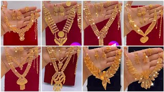 Beautiful Bridal Gold Necklace Designs [upl. by Lunneta]