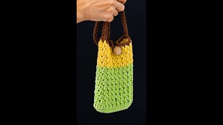 Easy crochet phone bag tutorial Miarti🧶 [upl. by Irat607]