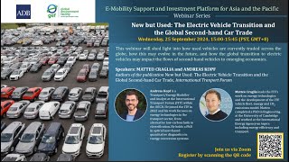 EMobility Series New but Used–The Electric Vehicle Transition and the Global Secondhand Car Trade [upl. by Egreog]