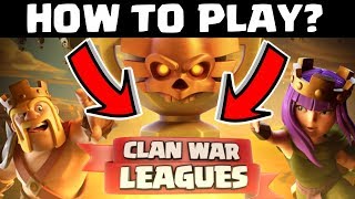 HOW TO PLAY CLAN WAR LEAGUES CLASH OF CLANS INDIA [upl. by Zsa]