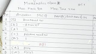 marking scheme class 11th mathematics [upl. by Benetta534]