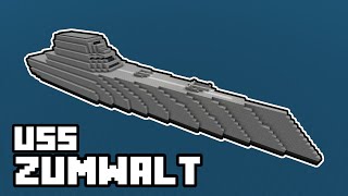 Minecraft Tutorial  USS ZUMWALT DESTROYER  Minecraft Tutorial Deutsch [upl. by Ati14]