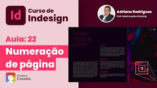 Curso de Indesign CC Aula 22  Numeração de página [upl. by Assetan]