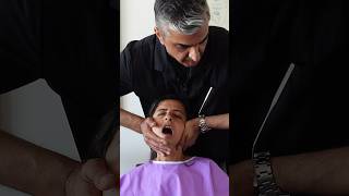 SEVERE TMJ Jaw Pain amp Deviated Septum Adjustment chiropractic shorts drrahim [upl. by Acinna]