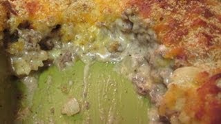 Cheesy Beef and Alfredo Casserole  I Heart Recipes [upl. by Lorinda]