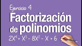 FACTORIZAR POLINOMIOS │ Ejercicio 4 [upl. by Stuckey]