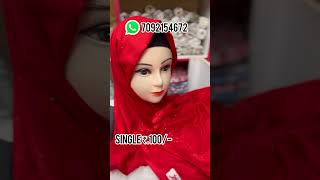 Reyon cotton hijab ₹100 hijabwholesale onlineshopping workfromhome ramanathapuram [upl. by Atsev]