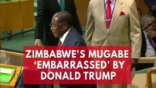 Zimbabwes Mugabe embarrassed by biblical giant gold goliath Donald Trump [upl. by Airun]