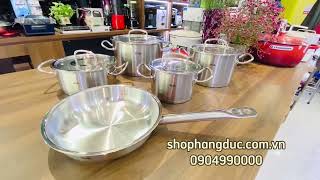 Bộ nồi Fissler Profi Original  Made in Germany shophangduccomvn 0904990000 [upl. by Annelg201]