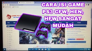 CARA ISI GAME PS3 CFW LEWAT HARDISK FLASHDISK [upl. by Esiahc]