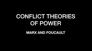 Sociology for UPSC  CONFLICT Theories of Power  Marx and Foucault  Lecture 29 [upl. by Assenahs]