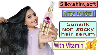 Sunsilk Non sticky hair serum review New Launch With demo  StyleInsight [upl. by Oirobil]