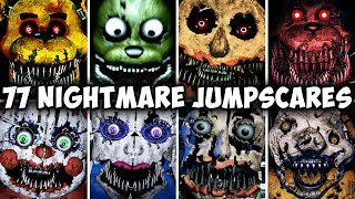 77 NIGHTMARE JUMPSCARES FNAF amp Fangames [upl. by Cybil]