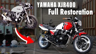 【総集編】21年間放置の不動車「YAMAHA XJR400」をフルレストアして新車並みに復活させる！ [upl. by Rodie348]