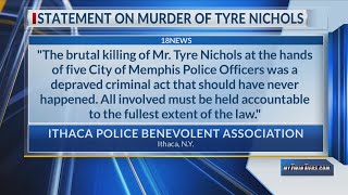 Ithaca Police Benevolent Association responds to Tyre Nichols arrest videos [upl. by Jordison]