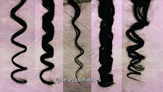 Como Hacer Diferentes Tipos de Rizos con el Rizador  Curl Types by Belleza sin Limites [upl. by Artsa]