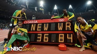 Usain Bolt anchors world record 4x100 relay at 2012 Olympics  NBC Sports [upl. by Halet579]