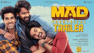 MAD  Official Trailer  Kalyan Shankar  S Naga Vamsi  Bheems Ceciroleo  MADTheMovie [upl. by Darlleen]