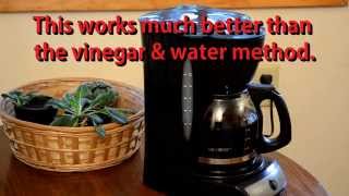 How To Clean A Mr Coffee Maker with CLR substitute called ZEP [upl. by Basso]