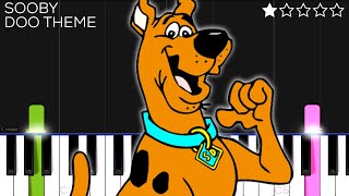 Scooby Doo Theme Song  EASY Piano Tutorial [upl. by Keverne]