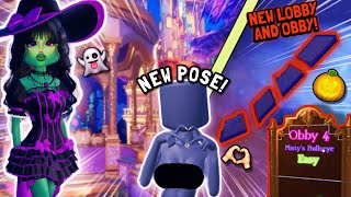 🚨NEW Halloween LOBBY EVENT amp OBBY REVEALED NEW Pose For DRESS TO IMPRESS😱 Sneak Peaks CLIPS [upl. by Aicemaj]